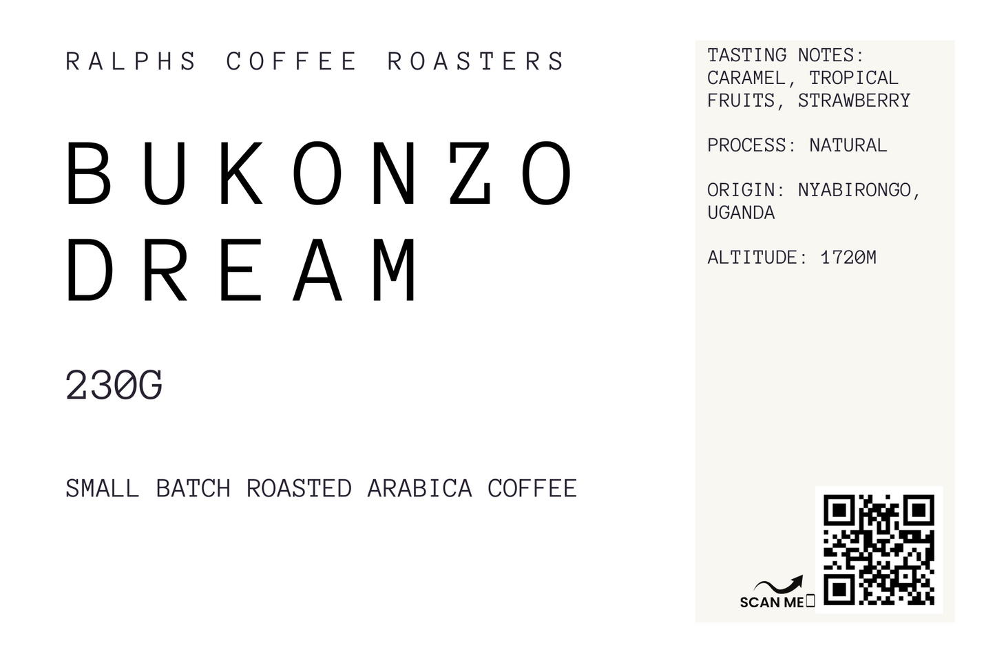 BUKONZO DREAM DARK ROAST